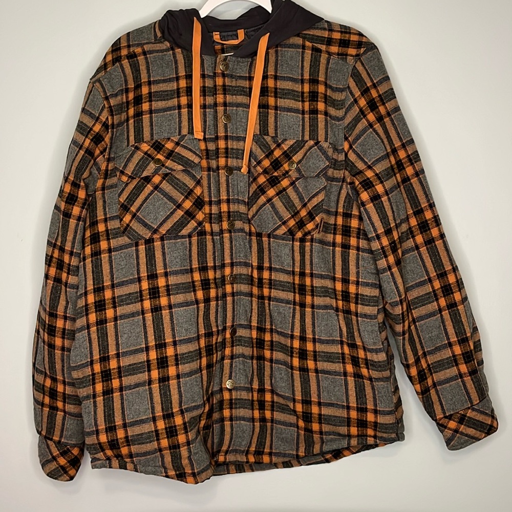 Men's flannel shirt jacket